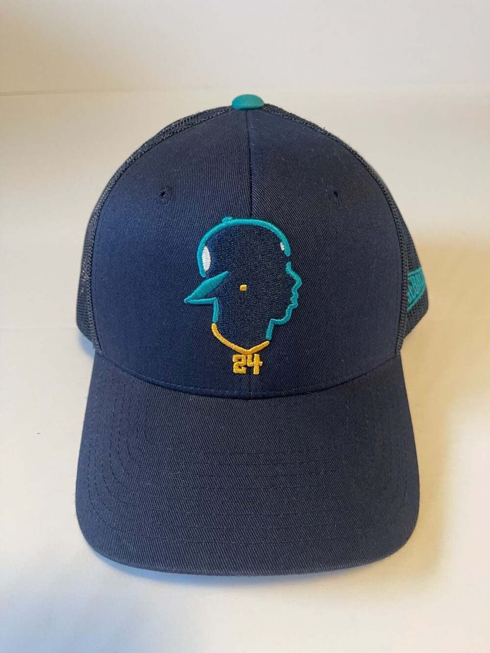 Baseballism Ken Griffey Jr. Junior's Silhouette Snapback Trucker Hat Navy Blue